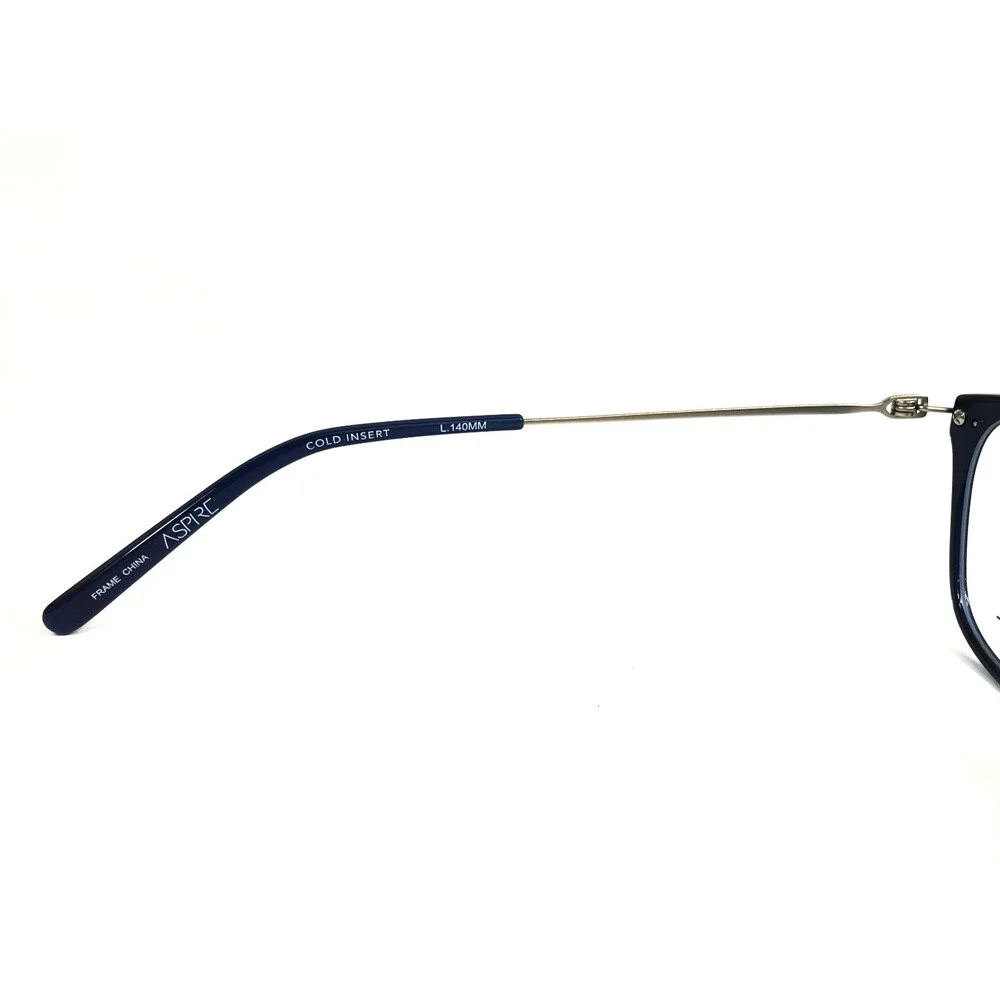 Aspire Eyeglasses Frames COMMITTED NAVY BLUE Cat Eye Full Rim 51-16-140